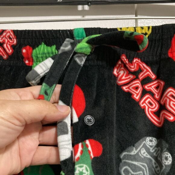 STAR WARS Velour PJ Pajama Sleep Lounge Pants with Pockets Mens Medium - Picture 4 of 10